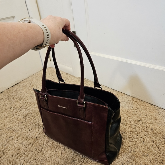 Vintage Giani Bernini red and black leather purse - Picture 4 of 11